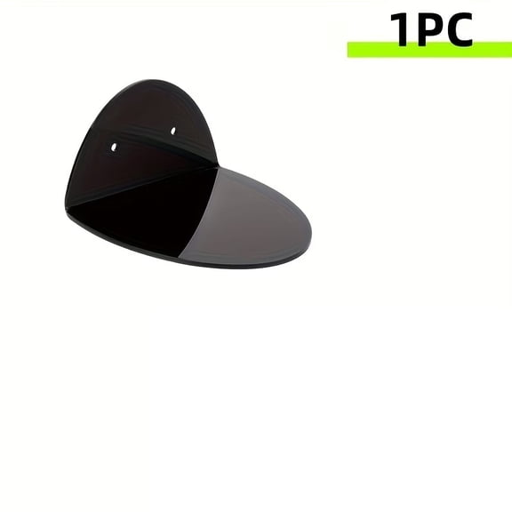 1pc Acrylic Floating Shelf - Modern Minimalist Wall-Mounted Display Shelf for Plants, Figurines & Decor - Space-Saving Solution for Bedroom, Living Room, Office