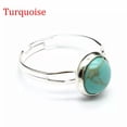 thumbnail image 1 of 1pc Adjustable Chakra Crystal Ring Gemstone Mini Round Beads Quartz Jewerly Gift, 1 of 4