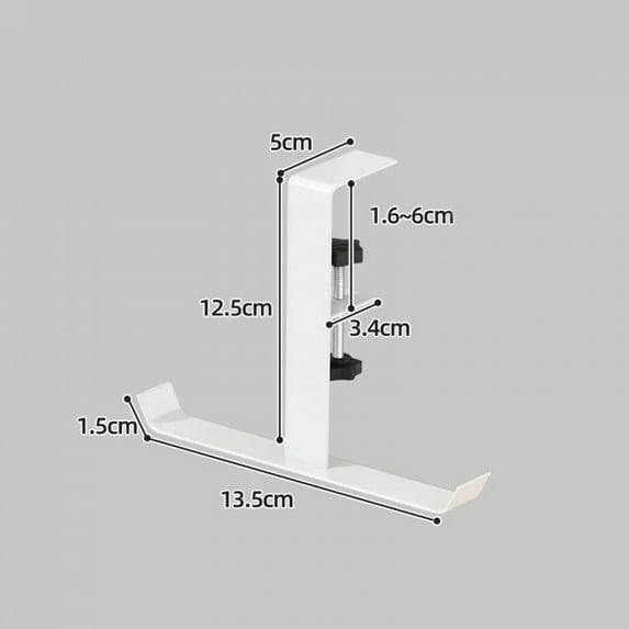 1pc Adjustable Desk Edge Hook Without Punching Office Desktop Edge Hanging Bag Hook Student Backpack Storage Hanging Hook