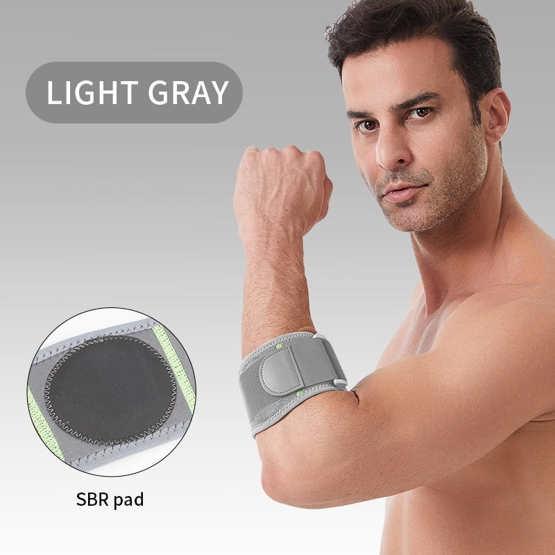 1pc Adjustable Elbow Support Brace with Compression Fit & Stabilizing Strap - -Grade Bracing for Tennis,,, Tendon/Ligament - Bre