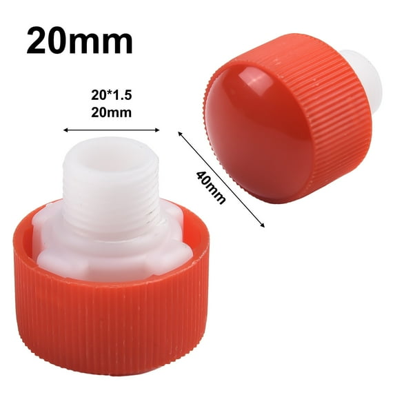 1pc Air Compressor Accessories Plastic Oil Plug Aluminum Oil Mirror Pump Accessories Air Tools Equipment, 20mm Red with White