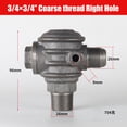 thumbnail image 1 of 1pc Air Compressor Check Valve 3-Port Cast Iron Copper Male Thread Check Valve Connector Tool For Air Compressor Air Pump, 1 of 2