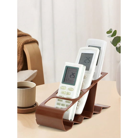 1pc Air Conditioner Remote Control Holder Desktop TV Remote Storage Box for Home Office Travel Organizer Black