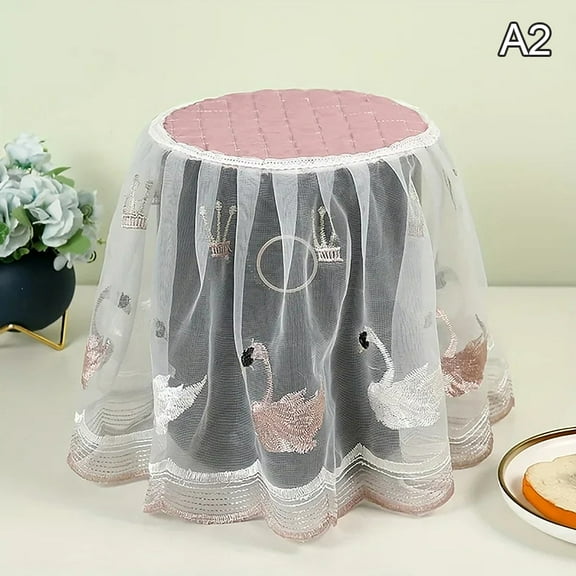 1pc Air Fryer Dust Cover Electric Rice Pot Dust Cover Lace Fabric CoverSuitable For Laundry Kitchen Appliances Dust Cover