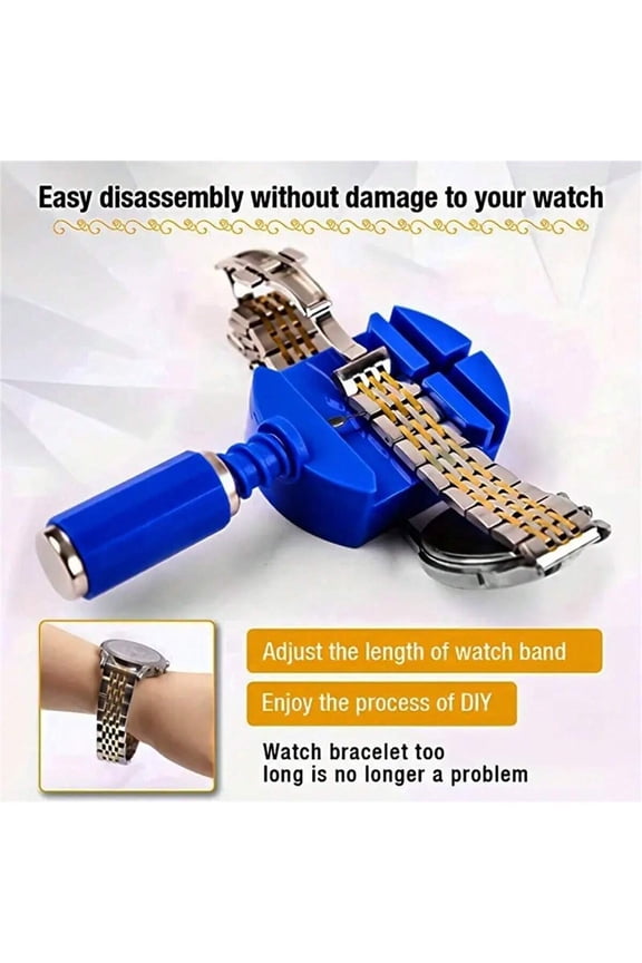1pc All In One Watch Link Resizing Tool and Repair Kit, for Removing and Installing Watch Bands and Bracelets Easily, Tools