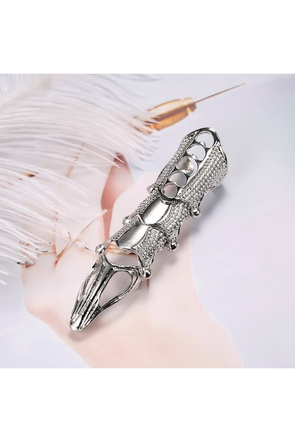 1pc Alloy Finger Rings for Men Dragon Platinum 87x20mm