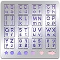thumbnail image 1 of 1pc Alphabet Number Stainless Steel Stencil Template Symbol Metal Journal Stencils Templates Tool, 1 of 9