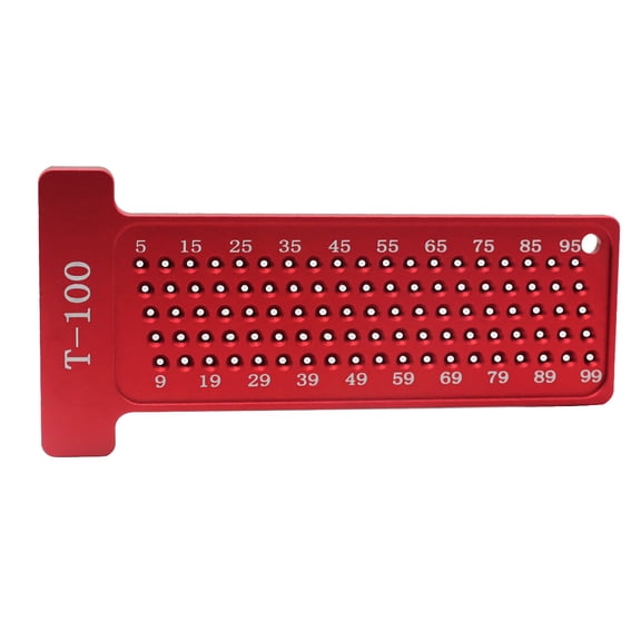 1pc Aluminum Alloy T-Square Scriber Ruler with 100mm Metric Scale for Woodworking Layout and Measurement