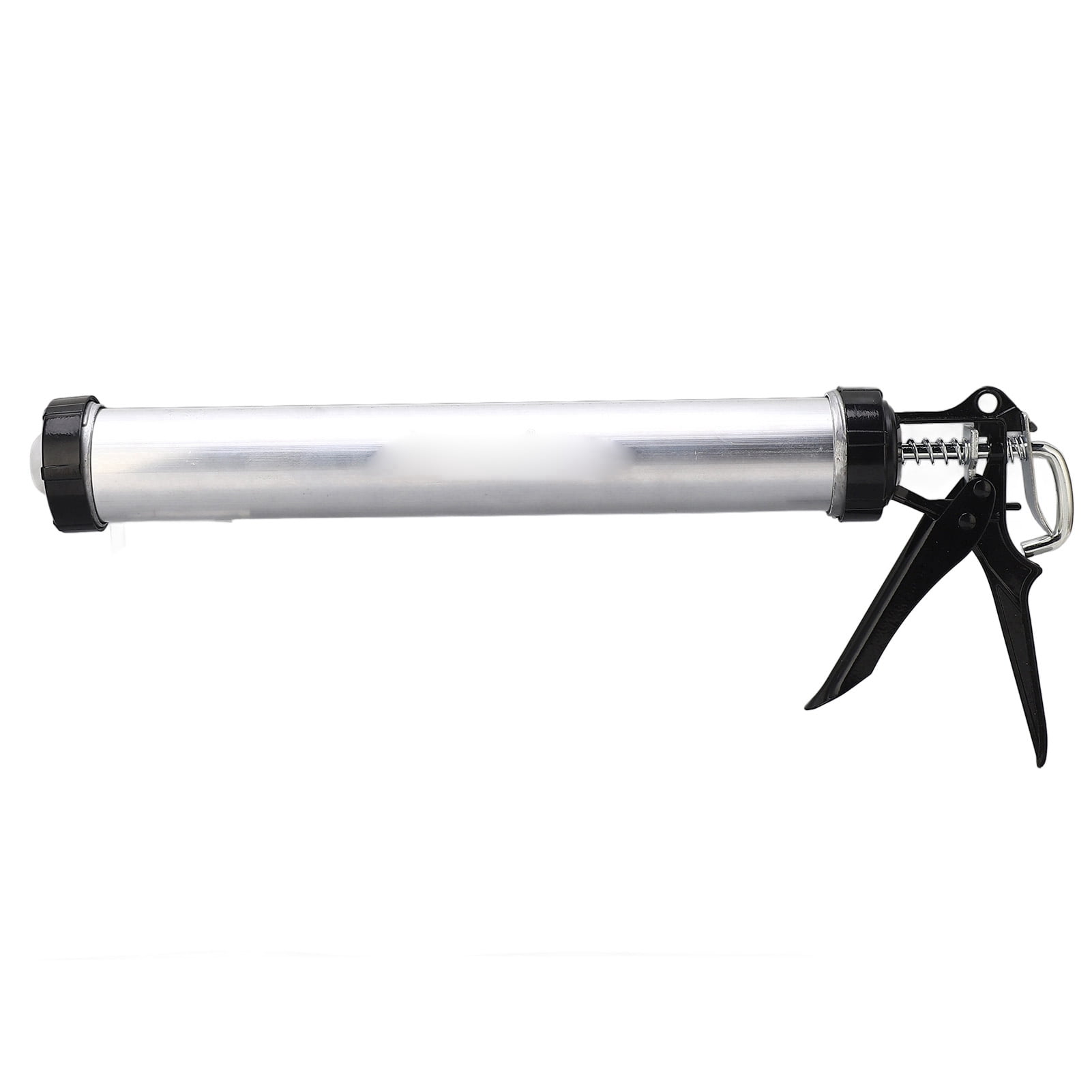 1pc Aluminum Tube Silicone Caulking Gun Mastic Gun 600 MM Caulk Tool With 10 Nozzles Anti Drip Extreme Duty Caulking Gun Ideal For Sealants Caulks Adhesives