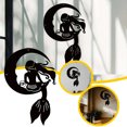 1pc And Moon Metal Art Logo Wall Decoration Elegant Wall Decoration Modern Design Suitable For