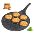 thumbnail image 1 of 1pc Animal Mini Pancake Pan, Make 7 Unique Zoo Animals, Non Stick Pancake Maker Griddle for Breakfast Fun & Easy Cleanup, 1 of 9