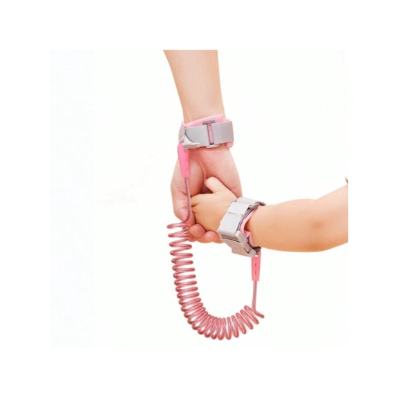1pc Anti Lost Tether Baby Wrist Link Chain Retractable Anti Lost Rope Leash Bracelet With Key Lock Upgraded Version