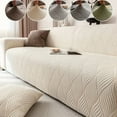 thumbnail image 1 of 1pc Art Leaf Jacquard Sofa Cover - One-Piece Full Coverage Stretch Sofa Protector with Elastic Jacquard, Non-Slip Pet-Friendly Design for Sectional Sofas,Modern Home Decor (Includes Bonus Pillowcase), 1 of 10