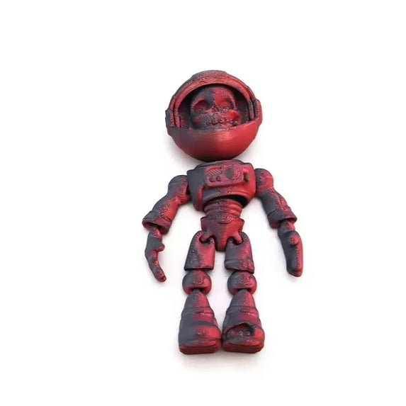 1pc Articulated Skeleton Astronaut Figurines, 3D Printed, Movable ...