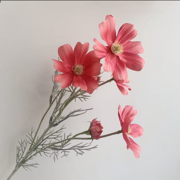 1pc Artificial Flowers for Decoration Cosmos Flowers Artificial Wildflowers Silk Flower with Stem Table Centerpieces Colorful Faux Flower Arrangement