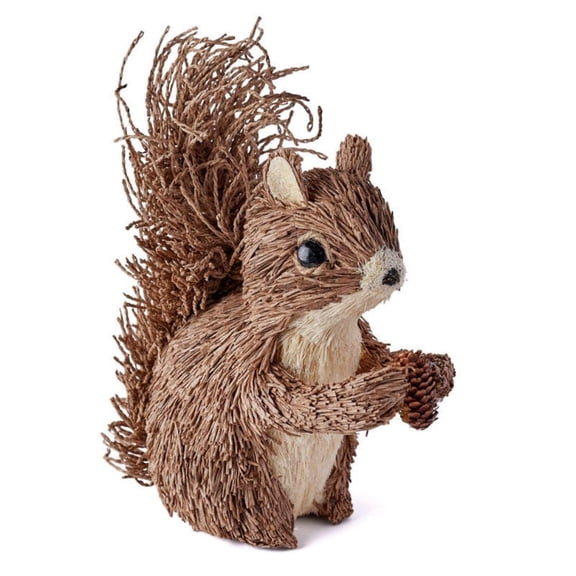 Factory Direct Craft Natural Sisal Squirrel, 12 Inch Woodland Animal Table Decor