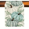 thumbnail image 1 of 1pc Autumn Pumpkin Pattern Table Runner - Thanksgiving Decor - Durable Polyester, Vibrant Blue, Festive Pumpkin Prints for Holiday Celebrations & Year-Round Room Accent, Perfect Gift Idea, 1 of 4