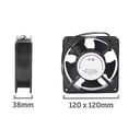 thumbnail image 1 of 1pc Axial Fan For Fireplace Cassette Insertable High Temperature Resistance Metal Blades Silent Thermal Fan For Stoves Extractor, 1 of 6