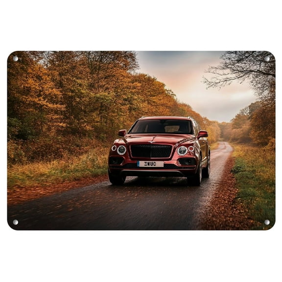 1pc for BENTLEY Continental GT Iron Art Print - 8x12 Inch Frameless Wall Decor, Traditional Style, Easy to Hang, Multi-Purpose, No Power Needed, Metal Wall Art Decor