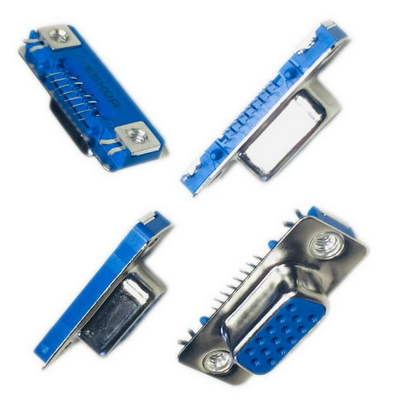 1pc BLUE 15 Position D-Sub, High Density Receptacle, Female Socket Connector 200-015-213L537