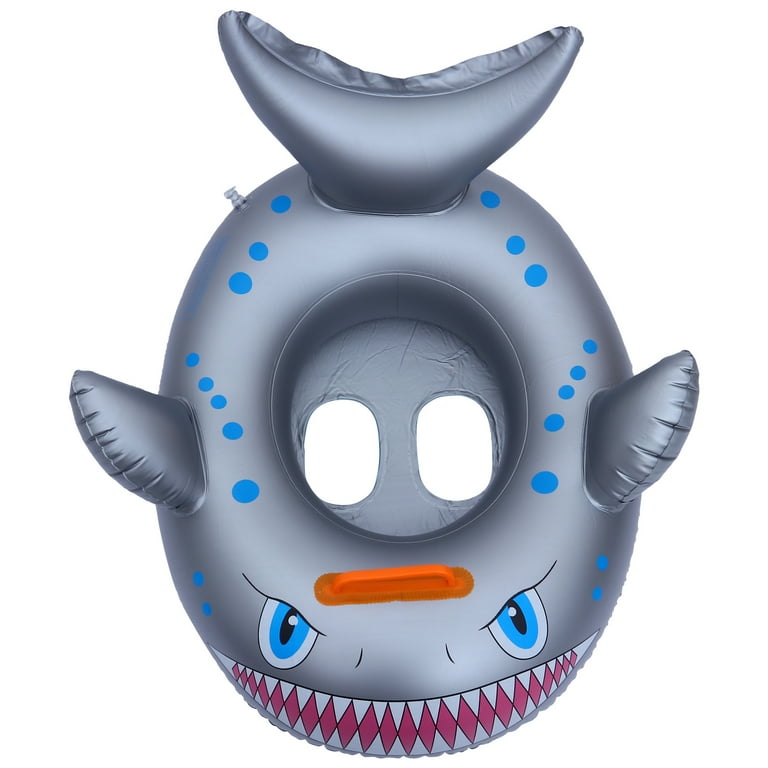 1pc Baby Swimming Ring Summer Float Seat Shark Design Baby