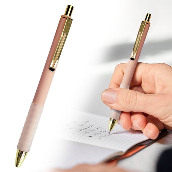 1pc Ballpoint Pens Black Medium Point 1mm Pen with Soft Grip Ball Point Pen for Men Women,Smooth Writing Pens,5.7 inch Heavy-Duty Retractable Pens for Office & Home Supplies studying essentials