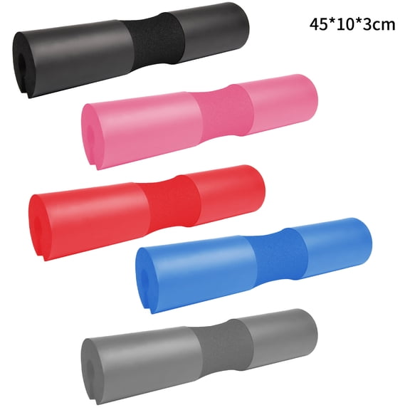 1pc Barbell Pad Squat Pad Barbell Shock Absorbing Pad Suitable For Weightlifting Squat Foam Shoulder Neck Pad Fitness Glute Bridge Push Up Pad,Pink