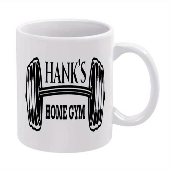 1pc Barbell Weights funny mug 11oz ceramic cup coffee cup decorative cup ideal birthday and holiday very suitable office family life party wedding Christmas Party Cup Office Mug Novelty Cup Quirky