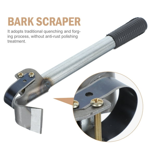 1pc Bark Debarking Tool Ant-slip Handle Log Peeler Gardening Bark Removal Tool