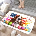 thumbnail image 1 of 1pc Basset Hound with Absorbent Non-Slip Bathroom Thickened Flannel Rug Decor,Soft,Quick Drying,Suitable For Indoor/outdoor Use,Bathrooms,Bedrooms,Kitchens,Terrace,Laundry Rooms,16"x24", 1 of 1