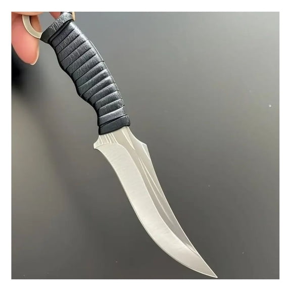 1pc Beautiful Arc-shaped Straight Knife, Made Of High-quality Steel. It Is Suitable For Various Scenarios Such As Outdoor Activities, Handicrafts, Camping And Hiking. This Is Also A Nice Gift