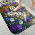 thumbnail image 1 of 1pc Beautiful Flower Absorbent Non-Slip Bathroom Thickened Flannel Rug Decor,Soft,Quick Drying,Suitable For Indoor/outdoor Use,Bathrooms,Bedrooms,Kitchens,Terrace,Laundry Rooms,16"x24", 1 of 7