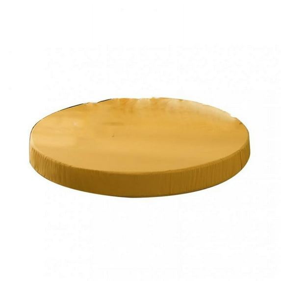 1pc Bed Sheet Cotton Round Bed Cover Sheet Lightweight for Home Not Fade Dia.220cm yellow