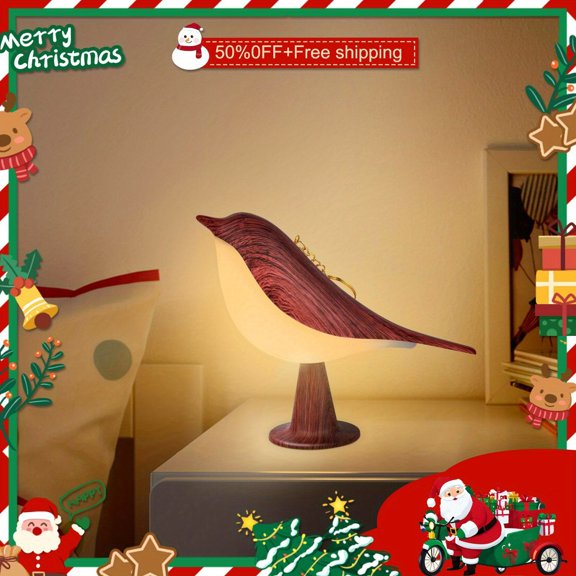1pc Bird Night Light, 16-Color Dimmable Desk Lamp, USB Rechargeable Touch Dimming Magpie Lamp with Aroma Diffuser Function, Suitable for Halloween, Christmas Gifts (Three Colors Available)