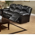 thumbnail image 1 of Modern Black Bonded Leather 1pc Motion Sofa for Living Room (80"L x 38"W x 40"H), 1 of 7