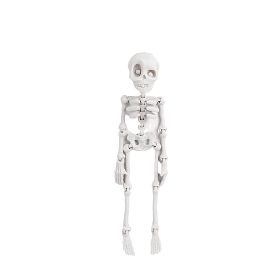 1pc Black Halloween 3D Printed Poseable Skull Movable Joints Funny Gift Kitchen & Dining Decor Cute