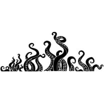 1pc Black Octopus Tentacles Wall Decor Sea Animal Wall Decal Mural Home Art Decor Vinyl