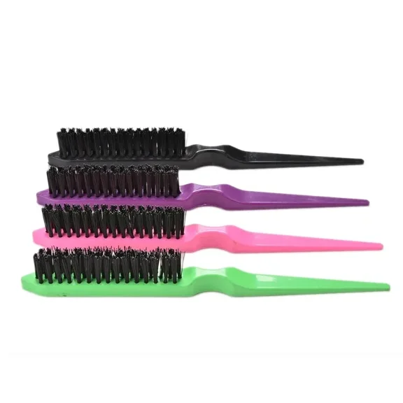 1pc Black Professional Hair Brushes Comb Teasing Back Combing Hair Brush Slim Line Styling Tools