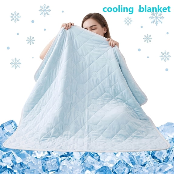 1pc Blanket For Hot Sleepers - Ultra-Soft, Breathable And Heat-Absorbent Summer Blanket
