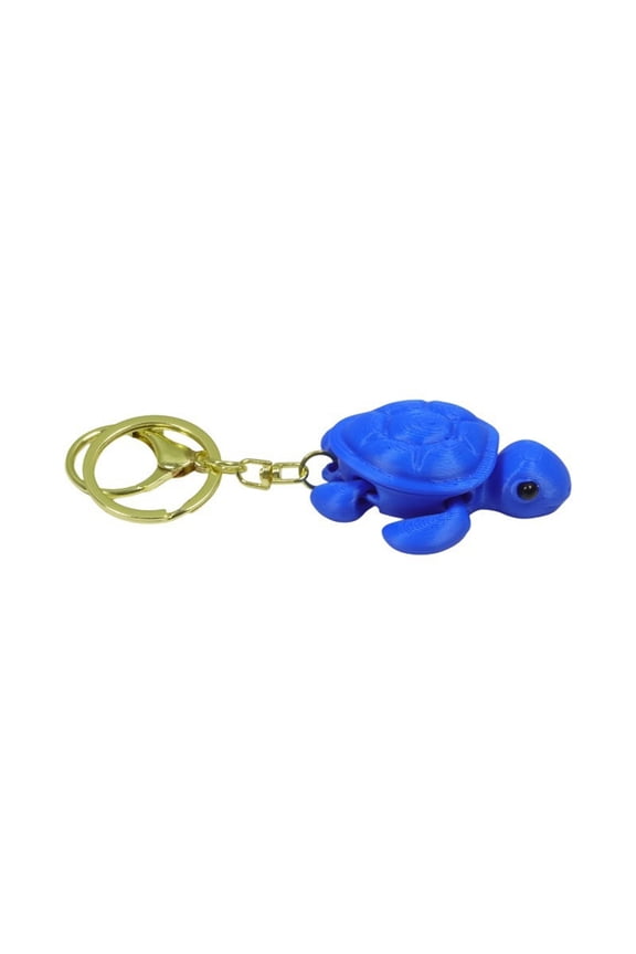 1pc Blue Size: 5*4*2cm 3D Printed Simulated Animal Keychain, Creative Backpack Pendant