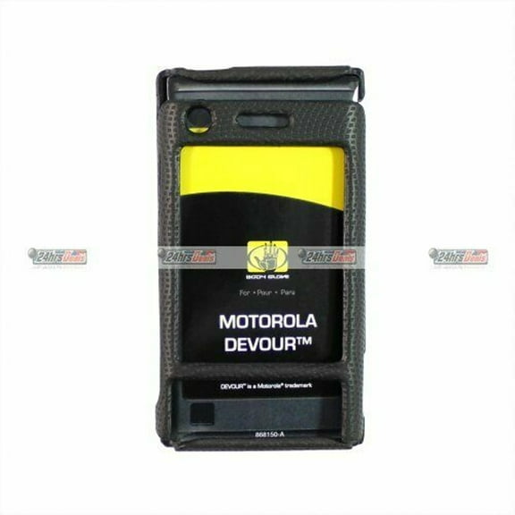 1pc Body Glove BLK Rubber cs for Motorola Devour Cell Phone