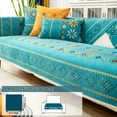 1pc Bohemia Chenille Sofa Cover Geometric Embroidery Sofa Slipcover Pet