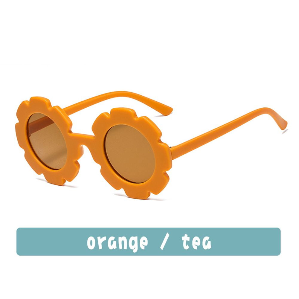 1pc Boys And Girls Cool Eyewear Outdoor Product Streetwear Vintage Flower  Shape Children Sunglasses Sun Glasses 16 