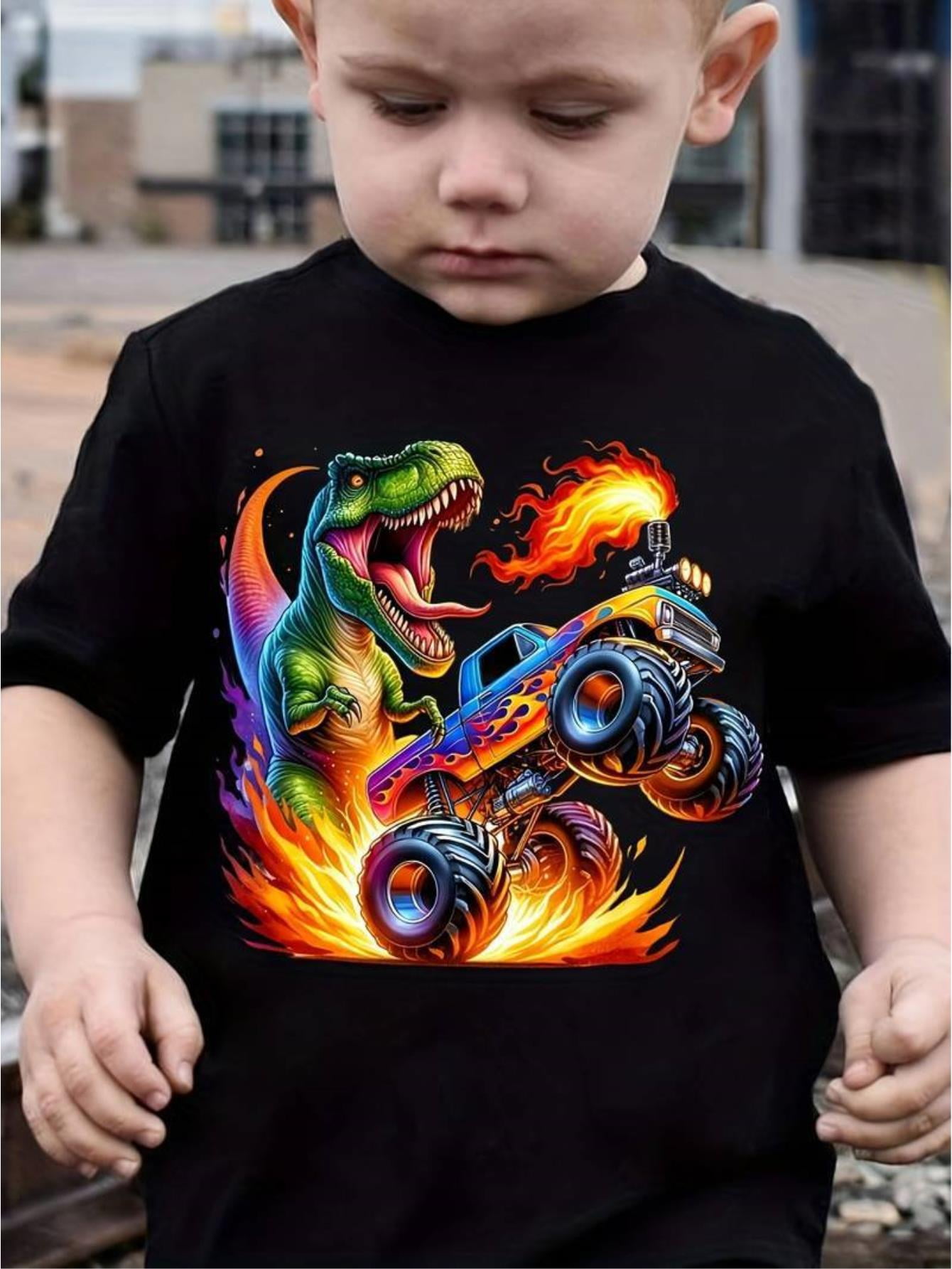Kids Shirt Cool Monster Truck Printed main image 0