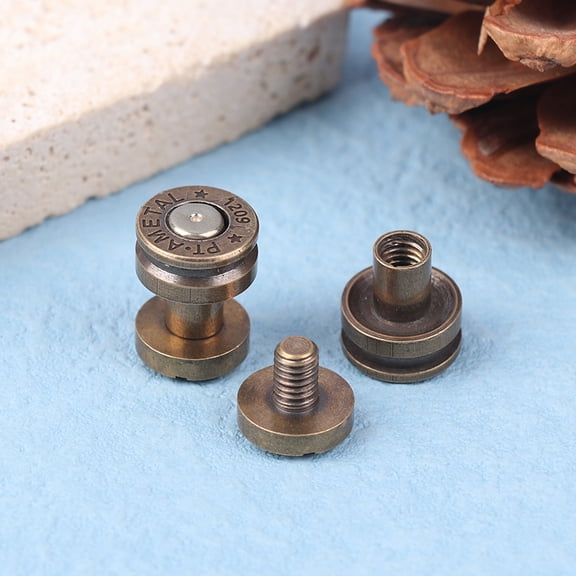 1pc Brass DIY Bag Buckle Handbag Round Head Lock Buckle Leather Accessories