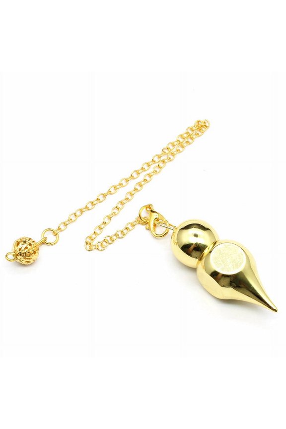 1pc Brass Dowsing Pendulum Big Pendants Cone Charm Golden 230mm