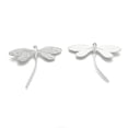 thumbnail image 1 of 1pc Brass Dragonfly Pendants for DIY Jewelry Making and Crafting Silver Color Plated 37x45mm, 1 of 6