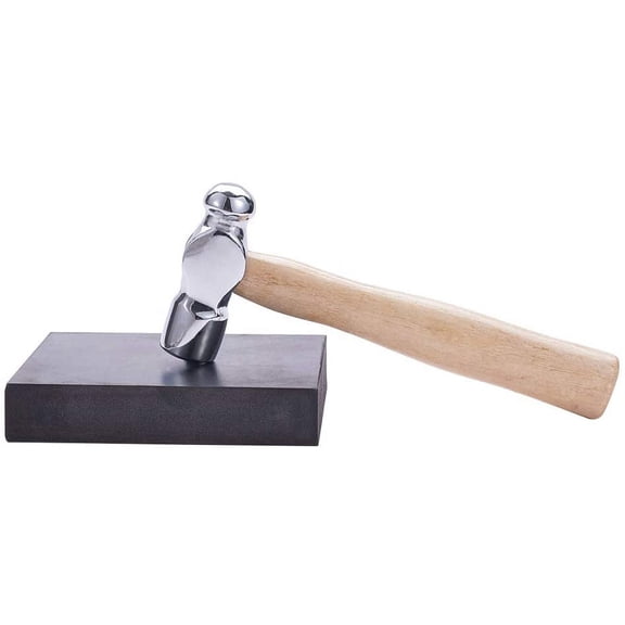 1pc Brass Hammers with Plastic Handle Raw(Unplated) 16x9.2cm craft