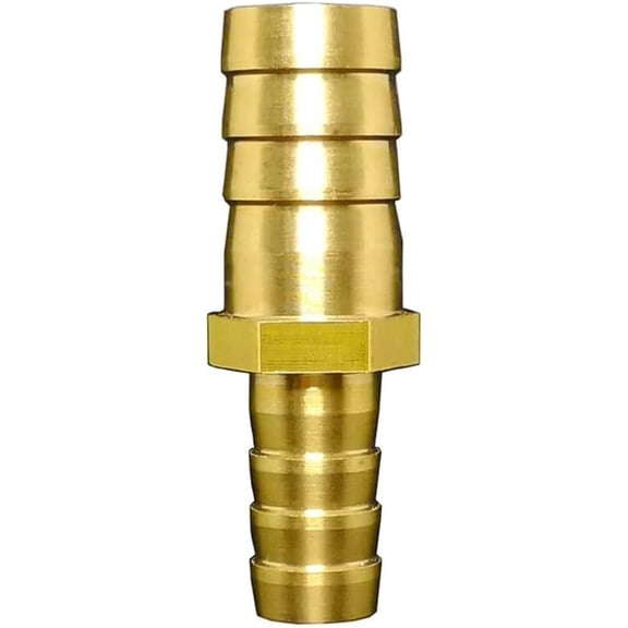1pc Brass Hose Barb Reducer Splicer 25mm to 3/4" ID for Pipe Line Repair, Straight Connector Fitting
