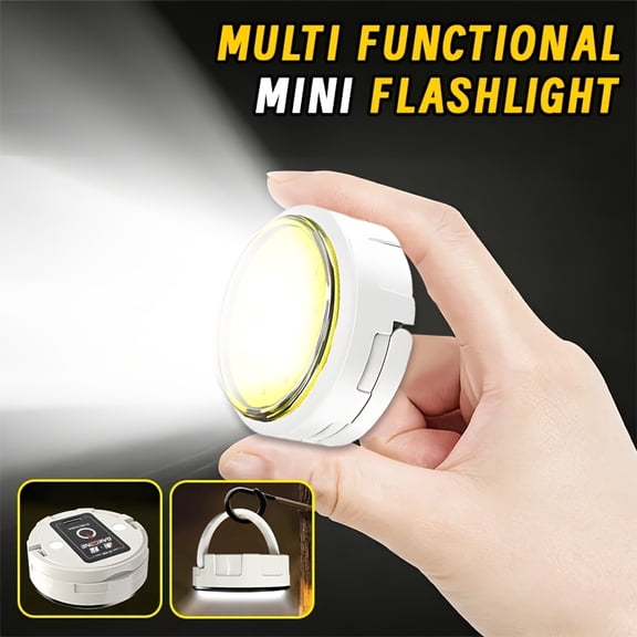 1pc Bright Mini Handle Light, Portable Handheld Design for Hanging Night Lights, USB Rechargeable Home Emergency Lighting, for Bedrooms, Sports, Reading, Work, Study, Security